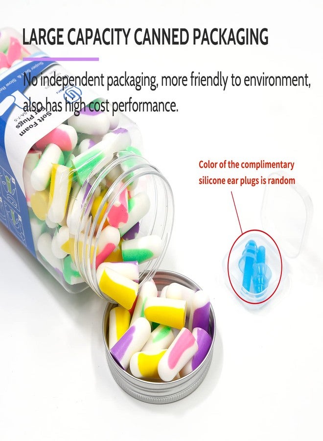 LYSIAN Ultra Soft Foam Earplugs for Sleep- Noise Cancelling Ear Plugs for Sleeping, Shooting,Snoring, Mowing Sound Reduction 38dB- 60 Pairs Multi Color - Image 2